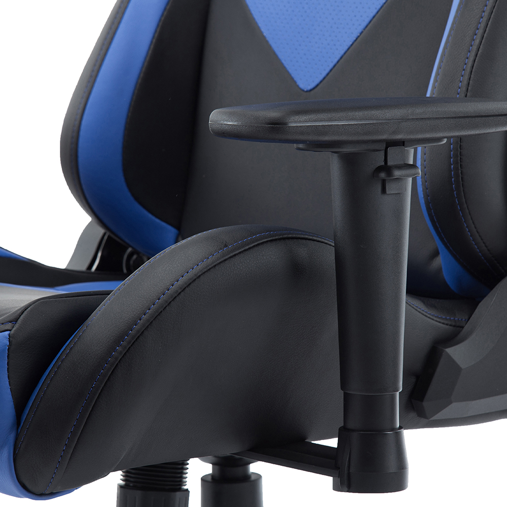 Techni Home Office Adjustable Rotatable Gaming Chair with Ergonomic High Backrest and Lumbar Support - Blue