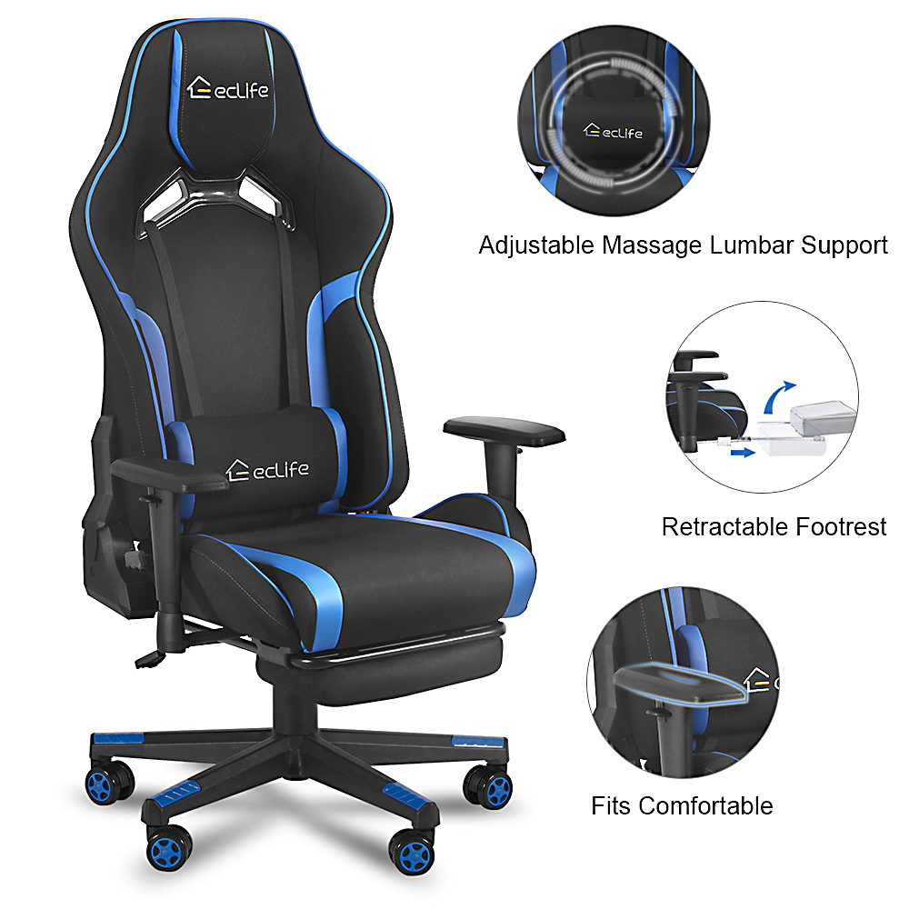 Douxlife-GC-RC03-Gaming-Chair-Massage-Ergonomic-High-Back-De