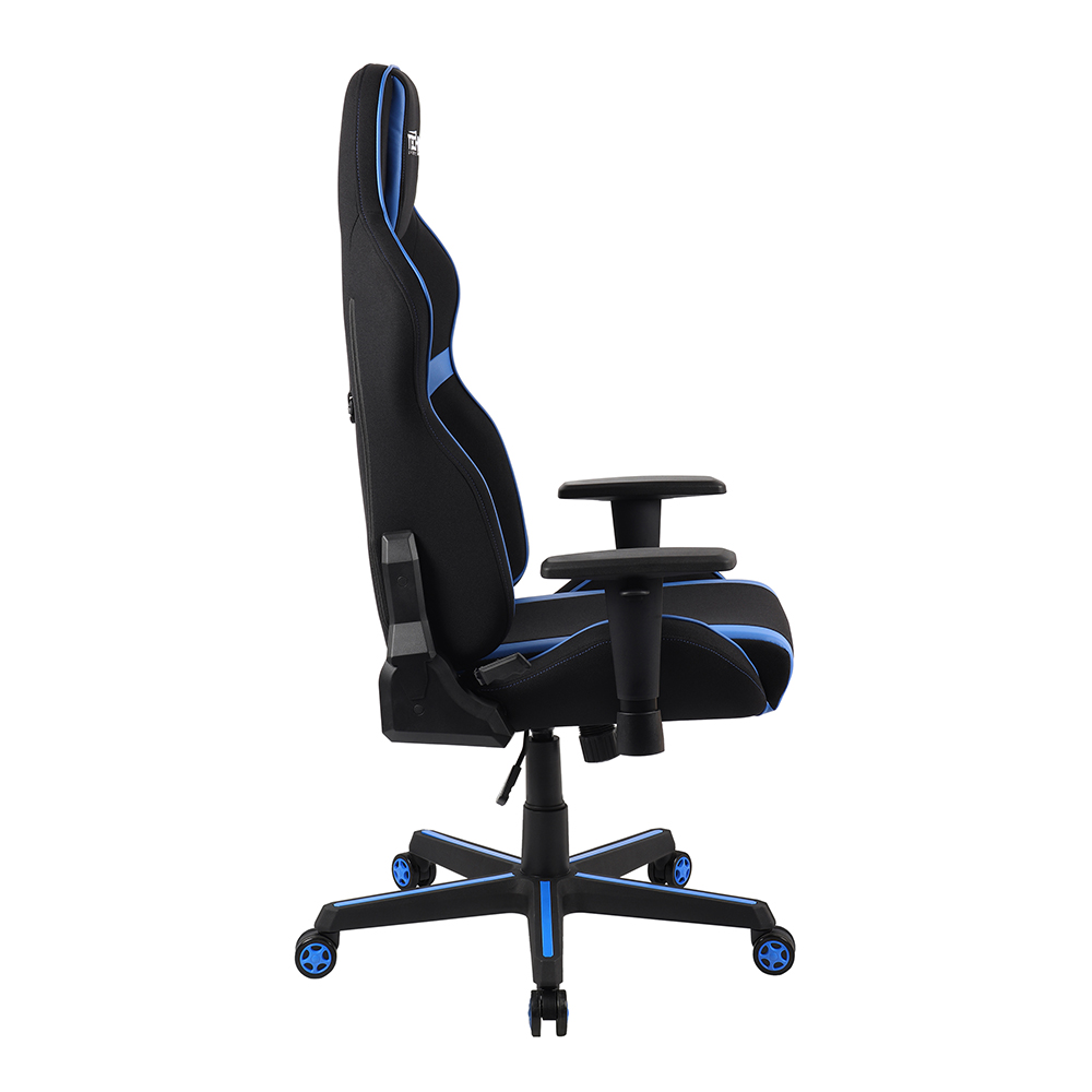 Techni Home Office Fabric Adjustable Rotatable Gaming Chair With Ergonomic High Backrest And Lumbar Support - Blue 8 Techni Home Office Fabric Adjustable Rotatable Gaming Chair with Ergonomic High Backrest and Lumbar Support - Blue
