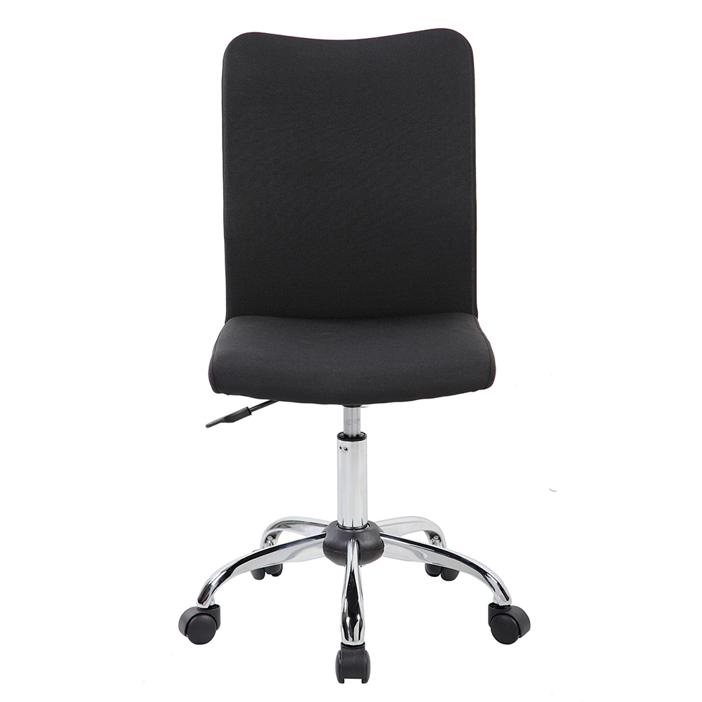 Techni Modern Leisure Polyester Swivel Chair Height Adjustable With Curved Backrest And Casters For Living Room, Bedroom, Dining Room, Office - Black 6 Techni Modern Leisure Polyester Swivel Chair Height Adjustable with Curved Backrest and Casters for Living Room, Bedroom, Dining Room, Office - Black