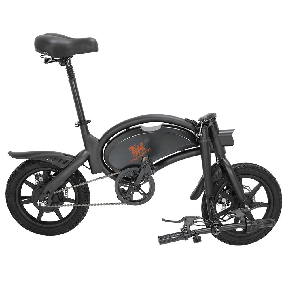 KugooKirin V1 (KIRIN B2) Folding Moped Electric Bike With Pedals 400W Brushless Motor Max Speed 45km/h 7.5AH Lithium Battery Disc Brake 14 Inch Pneumatic Tires Smart App Control Child Saddle - Black 19 KUGOO KIRIN V1 (KIRIN B2) Folding Moped Electric Bike E-Scooter with Pedals 400W Brushless Motor Max Speed 45km/h 7.5AH Lithium Battery Disc Brake 14 Inch Pneumatic Tires Smart App Control Child Saddle - Black