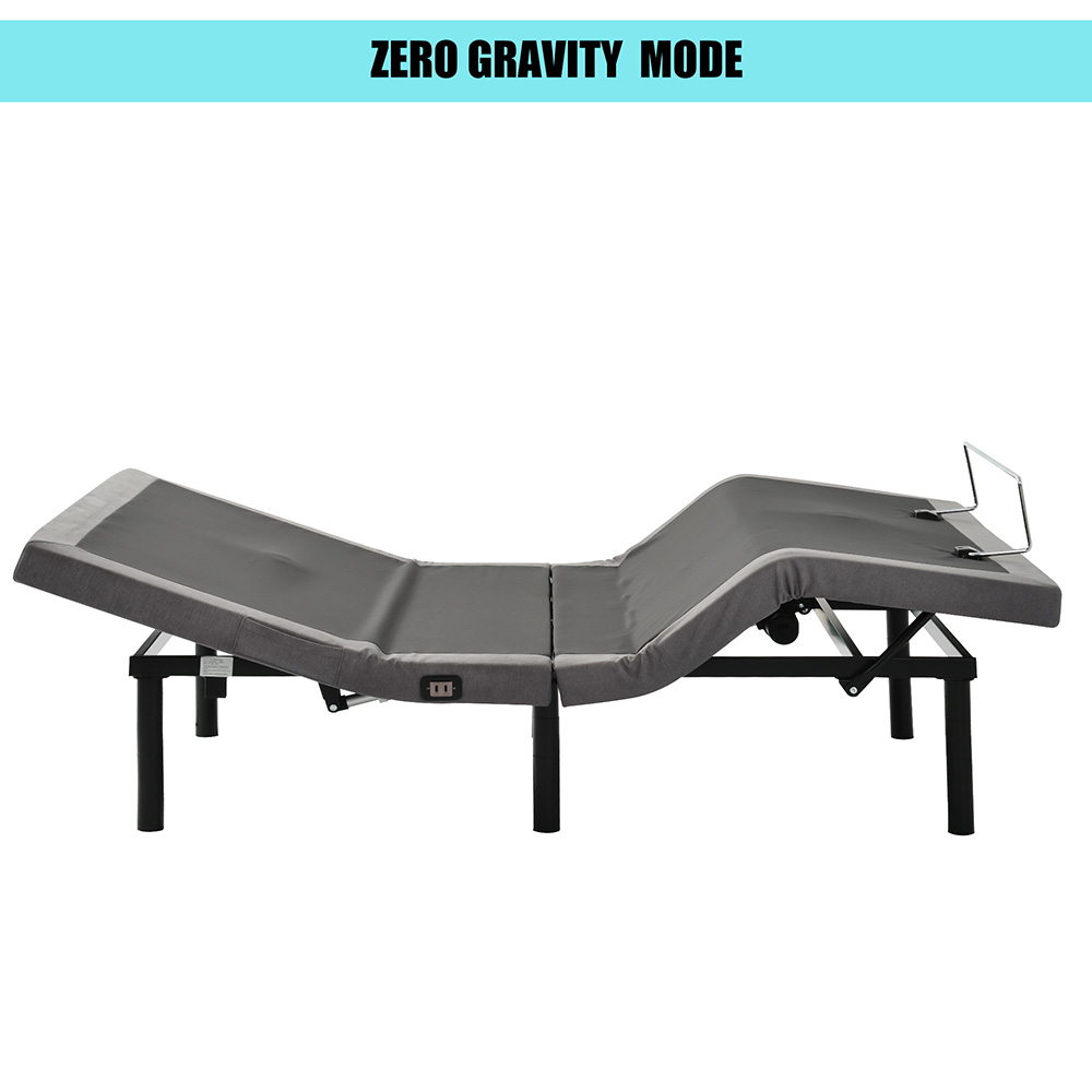 Queen Size Adjustable Ergonomic Bed Gray