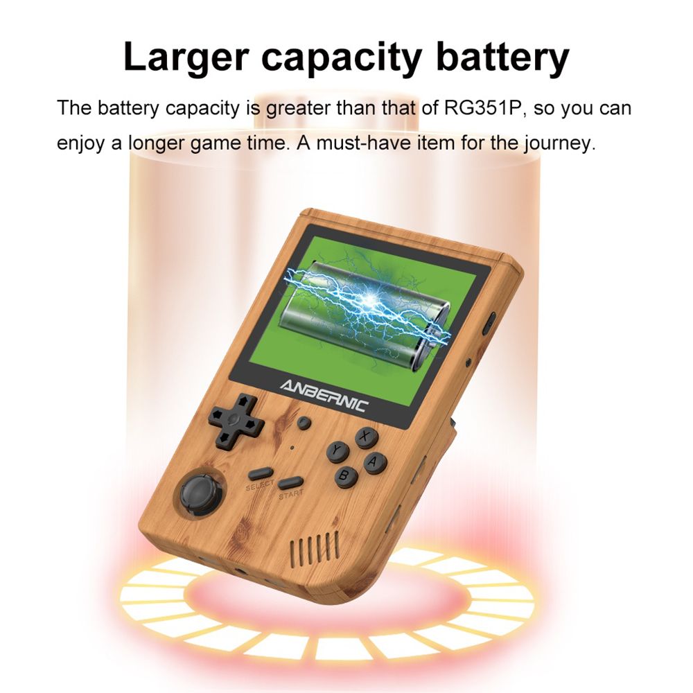 ANBERNIC RG351V 64GB Handheld Game Console voor PSP PS1 NDS N64 MD PCE RK3326 Open Source Wifi Trillingen Retro
