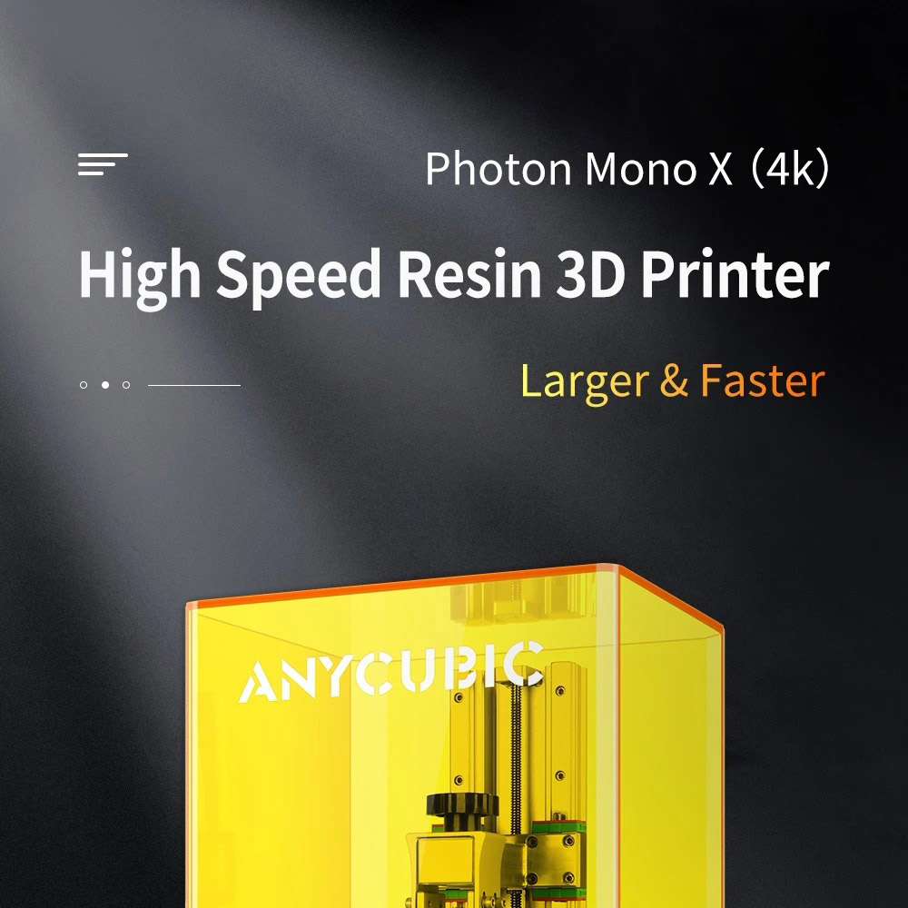 Anycubic Photon Mono X 3D-Drucker 192x120x245mm Großes Bauvolumen 8.9 Zoll 4K Monochrom LCD UV Resin