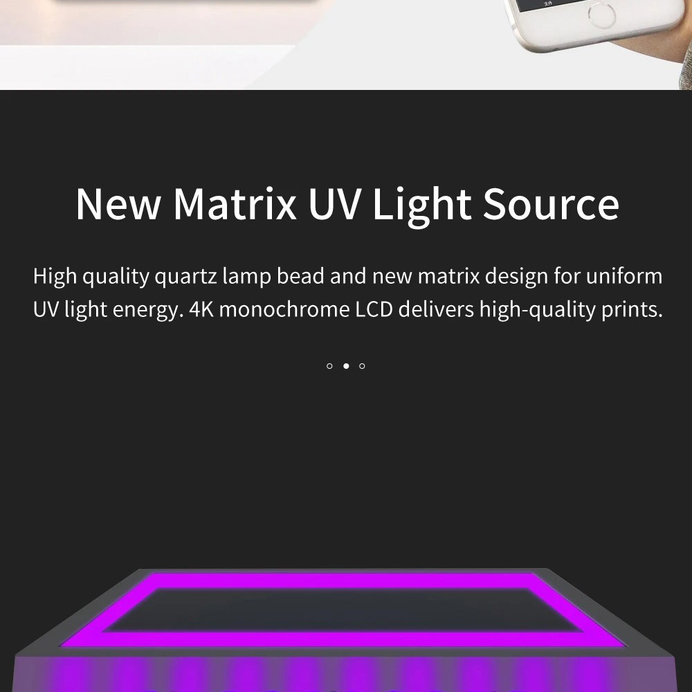 Anycubic Photon Mono X 3D nyomtató 192x120x245mm Nagy felépítési térfogat 8.9 hüvelykes 4K monokróm LCD UV gyanta