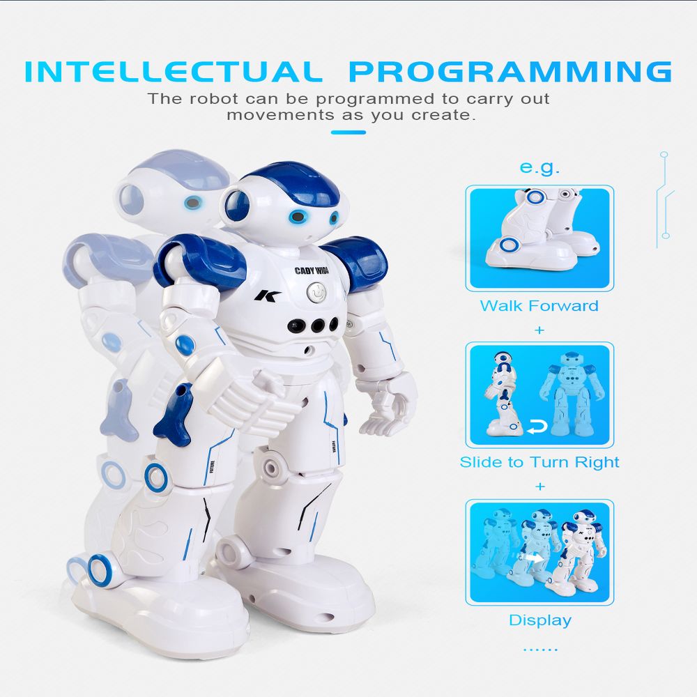 JJRC R2S RC robot távvezérlő Intellektuális programozási gesztus indukciós tánc - kék