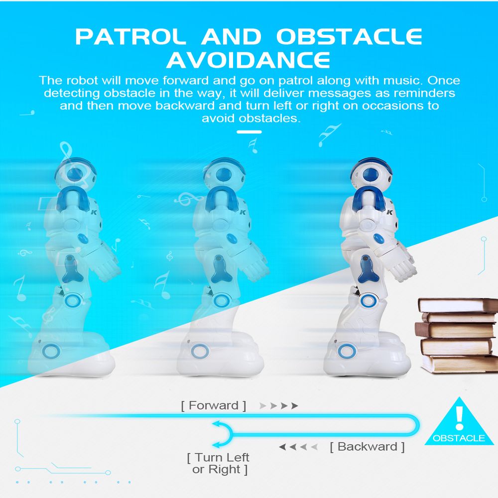 JJRC R2S RC Robot Remote Control Intellectual Programming Gesture Induction Dancing - Blue