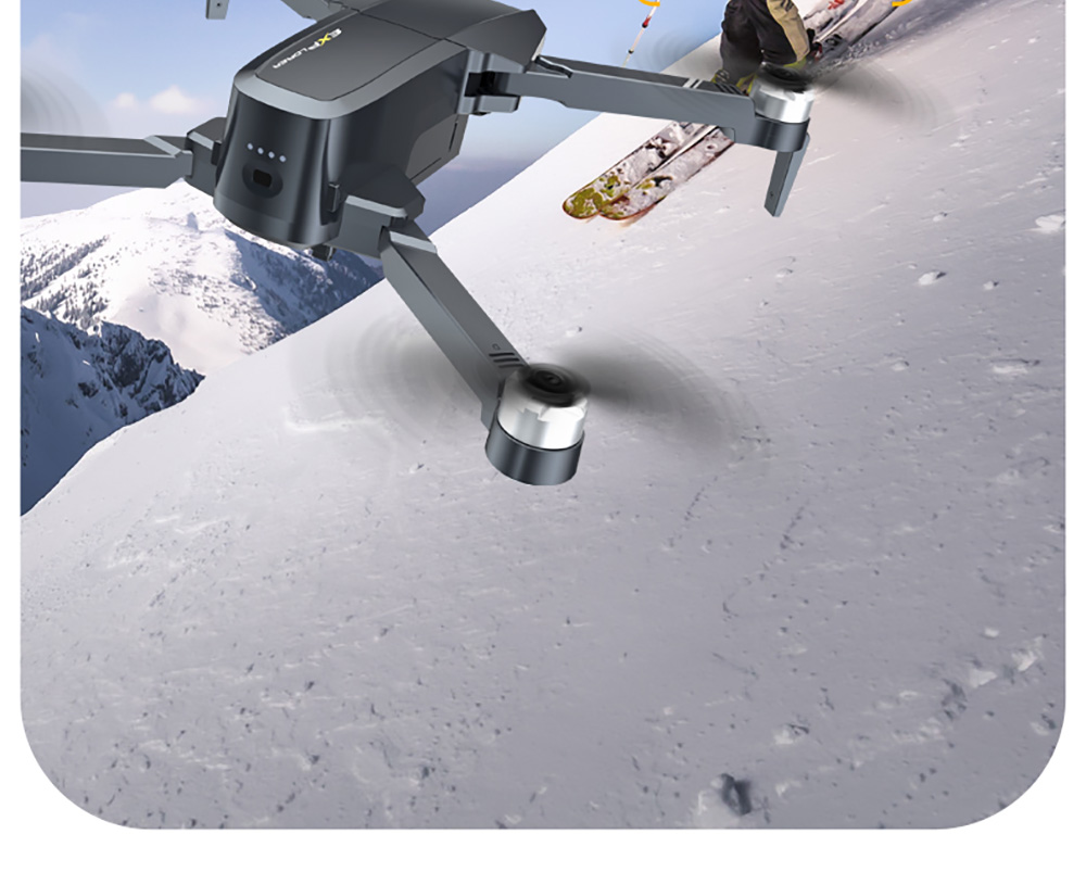 JJRC X20 6K GPS 5G WIFI FPV borstelloze RC-drone met 3-assige gimbal dubbele camera 27 minuten vliegtijd RTF - één batterij