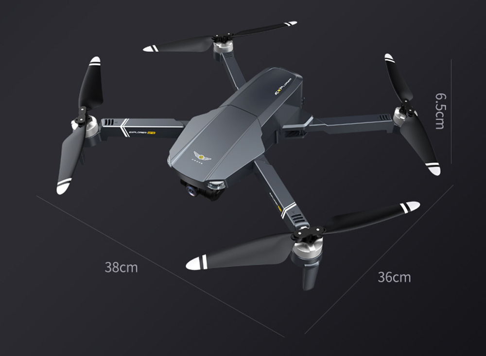 JJRC X20 6K GPS 5G WIFI FPV kefe nélküli RC drón 3 tengelyes kettős kamerával 27 perces repülési idő RTF - egy akkumulátor