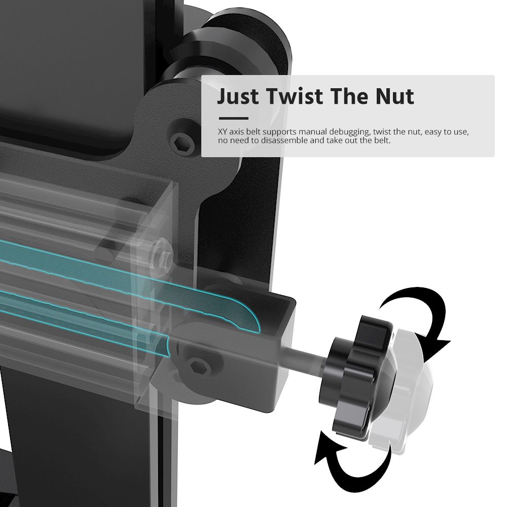 TRONXY XY-3 Pro V2 Direct Drive 3D Printer 300x300x400mm Upgraded BMG Extruder 3D Printer Fast Assembly with Glass Platf
