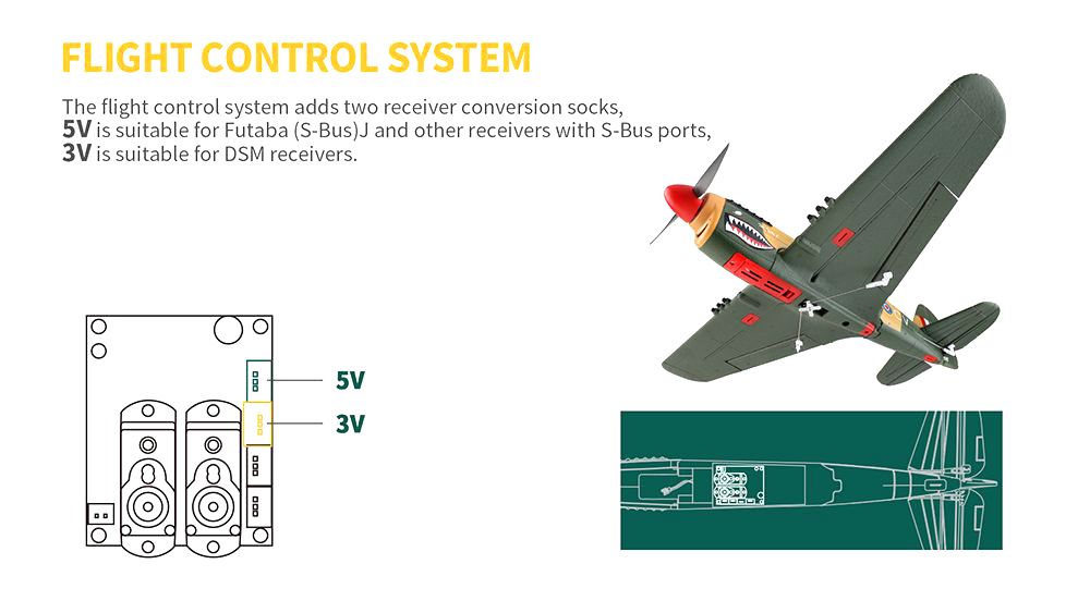 XK A220 P40 2.4G 4CH 384mm מוטת כנפיים 3D/6G מצב להחלפה 6 צירים ג'ירו RC מטוס RTF