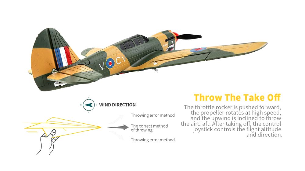 XK A220 P40 2.4G 4CH 384mm מוטת כנפיים 3D/6G מצב להחלפה 6 צירים ג'ירו RC מטוס RTF
