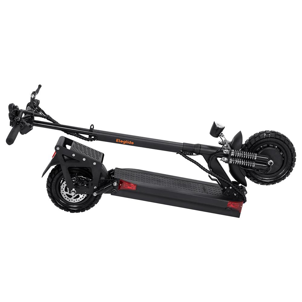 Eleglide D1 Master Off-road Folding Electric Scooter 10" Tires 500W*2 Motor 48V 22Ah Battery 55km/h Max Speed up to 80km Max Range Front & Rear Disc Brake - Black