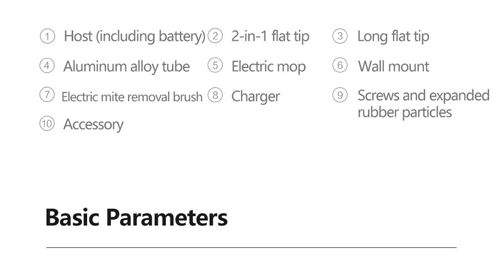 VIOMI A9 Cordless Handheld Vacuum Cleaner 120AW 23000Pa Strong Suction 400W Brushless DC Motor Removable Battery Removable Battery 60 Mins Runtime 4-Brush Heads LED Light EU Version - Black