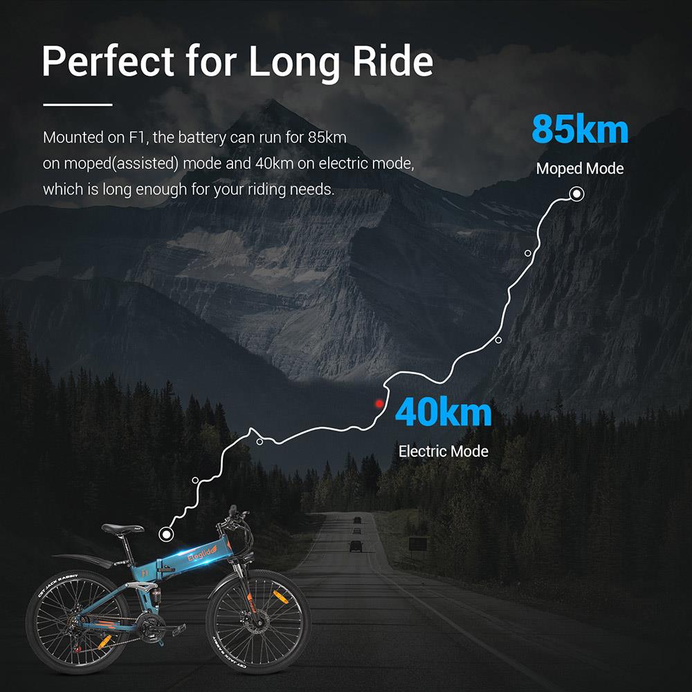 36V 10.4Ah Removable Battery For ELEGLIDE F1 Electric Bike