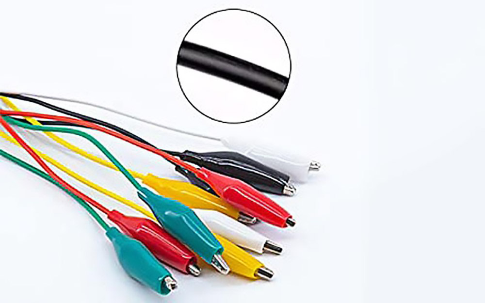 KAIWEETS KET02 Electrical Alligator Clips with Wires Test Leads Sets 10PCS