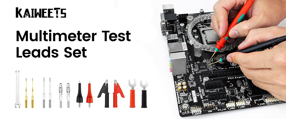 KAIWEETS KET11 Multimeter Test Leads Set 16PCS
