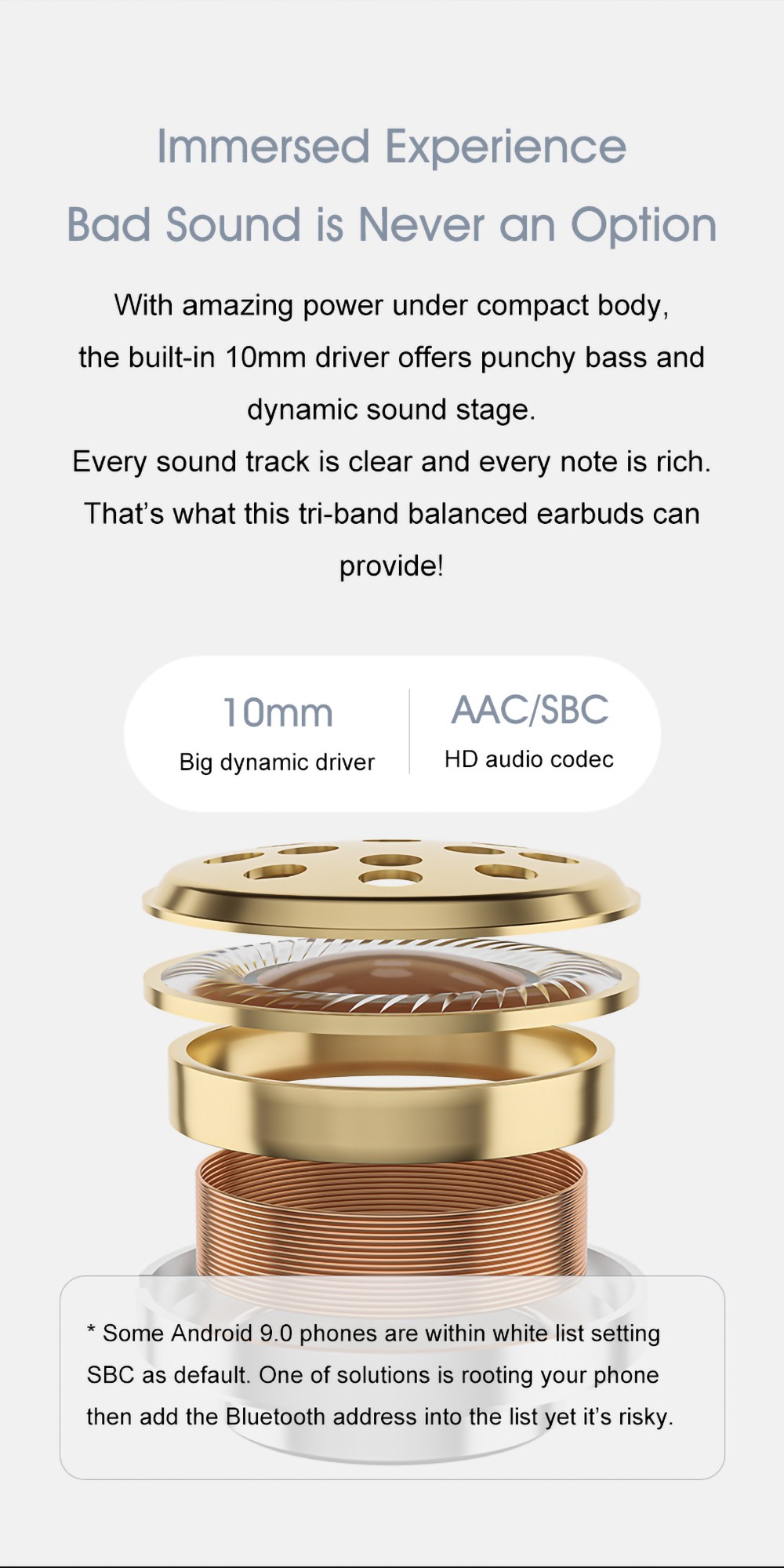 QCY HT03 Bluetooth 5.1 TWS Ενεργά ασύρματα ακουστικά ακύρωσης θορύβου