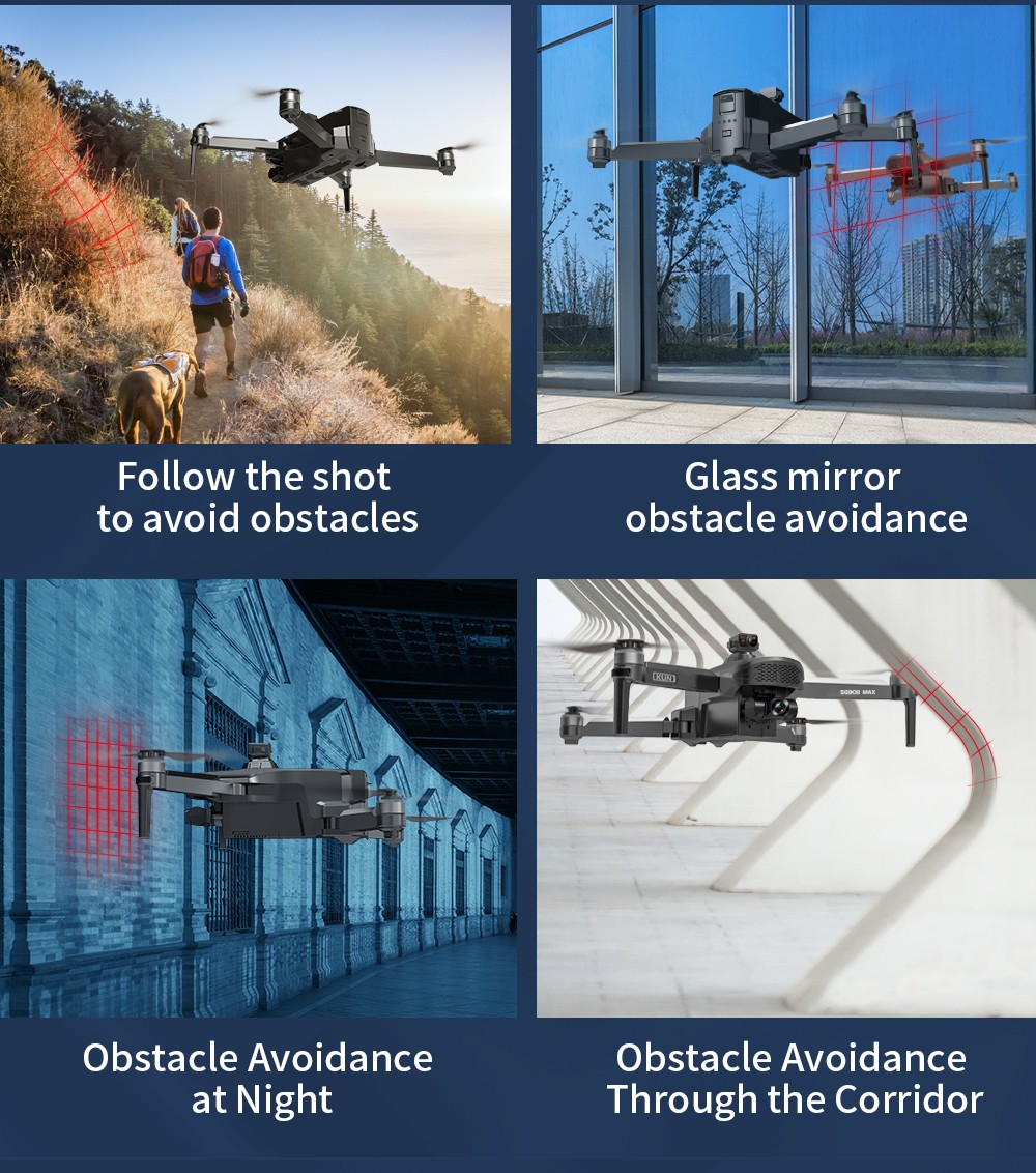 ZLL SG908 MAX 4K 5G WIFI 3KM FPV GPS 3-Axis Mechanical Gimbal 360 Degree Obstacle Avoidance Brushless RC Drone - One Battery