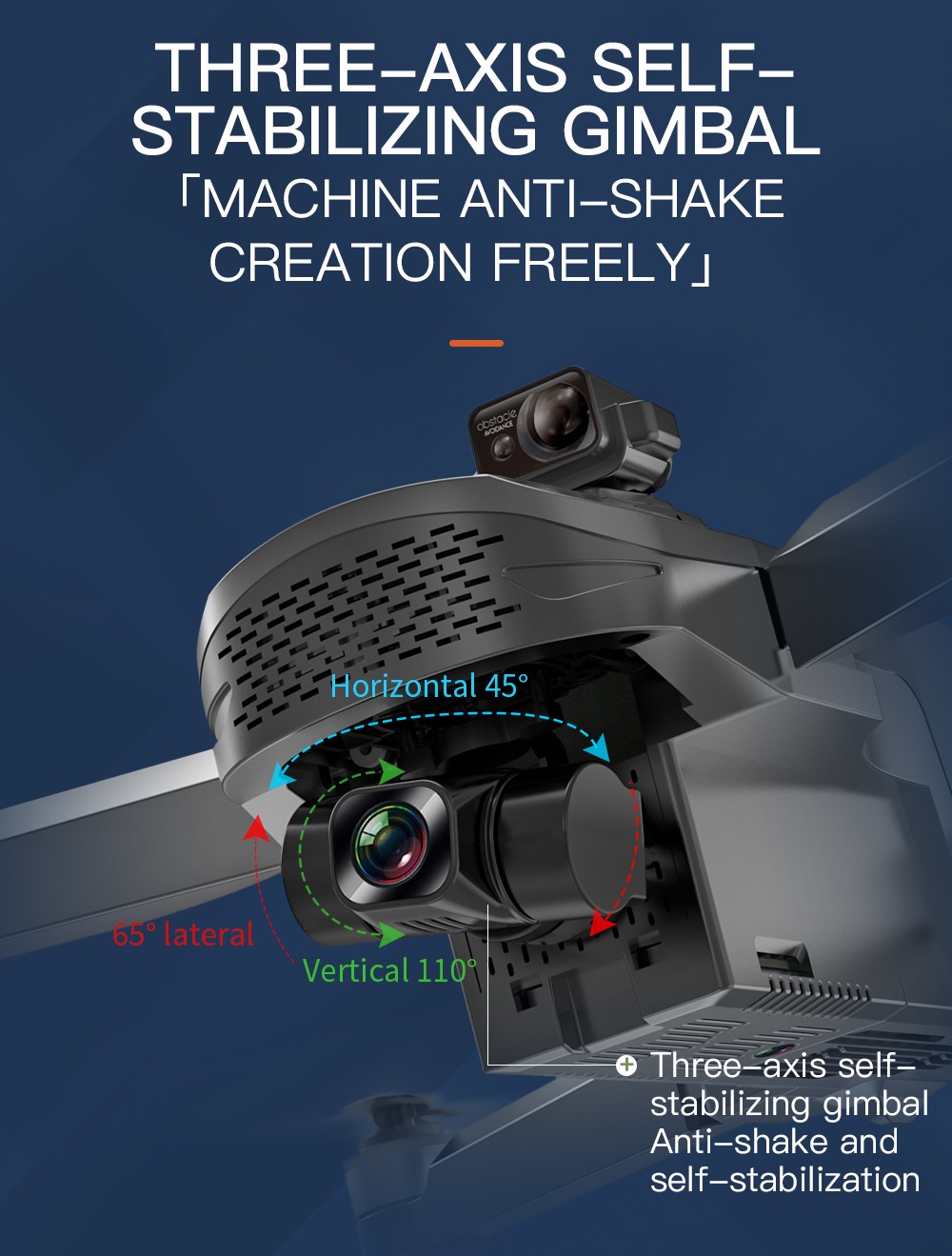 ZLL SG908 MAX 4K 5G WIFI 3KM FPV GPS 3 tengelyes mechanikus kardán 360 fokos akadályelkerülő RC drón – két elem