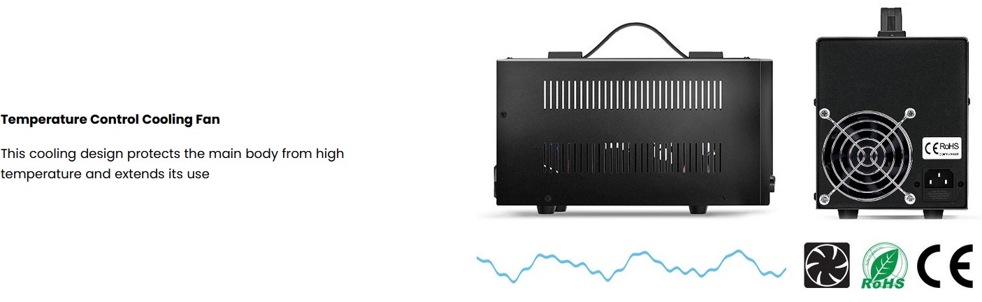 KAIWEETS PS-3010F DC Power Supply, 30V 10A, 4-Digit Large Display, Adjustable Switch, USB Interface