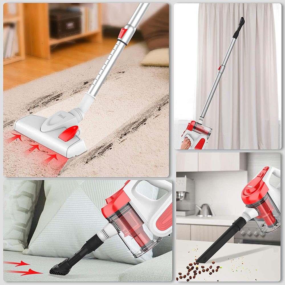 Vactidy C6 Corded Vacuum Cleaner, 18kPa Powerful Suction, 800ml Dust Box, with 7m Cable, 600W Motor, HEPA Filter, Anti-Overheating/Anti-scalding