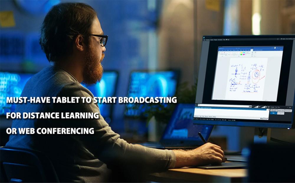 XP-PEN Star 03 V2 Graphic Tablet with 10 x 6 Inch Work Surface, 8192 Level Stylus Pen, for Drawing, Design, Editing, Compatible with Mac, Windows, Chrome OS - Black