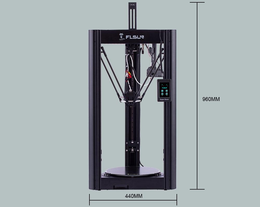 Flsun SR FDM Pre-assembled 3D Printer Auto Levelling 150mm/s Fast Print Dual Drive Extruder Touch Screen 260x330mm