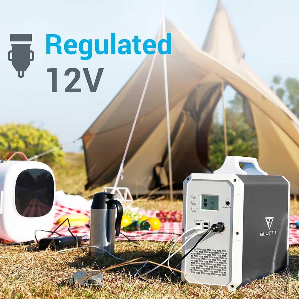 BLUETTI EB120 Portable Power Station 1200Wh/1000W Solar Generator Backup Battery with 2x110V Pure Sine Wave AC Outlets