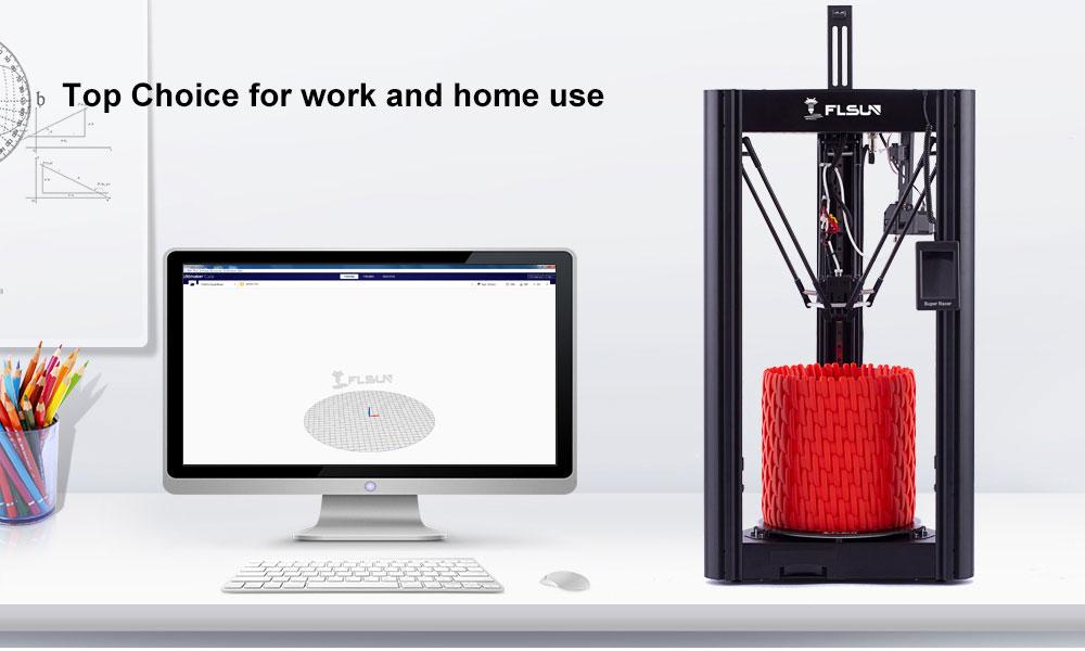 Flsun SR FDM Pre-assembled 3D Printer Auto Levelling 150mm/s Fast Print Dual Drive Extruder Touch Screen 260x330mm