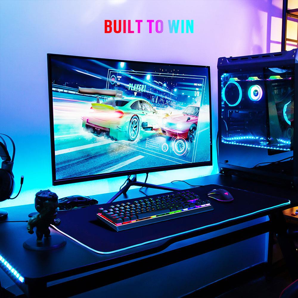 Victsing Wired Mechanical Gaming Keyboard with 88 Keys Full Anti-Ghosting, 24 Customized Backlight Modes