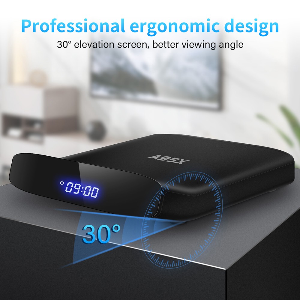 A95X W2 TV BOX Amlogic S905W2 Quad core ARM Cortex-A53 4GB RAM 64GB eMMC 2.4G+5G WIFI Bluetooth 5.0 100M RJ45 Android11