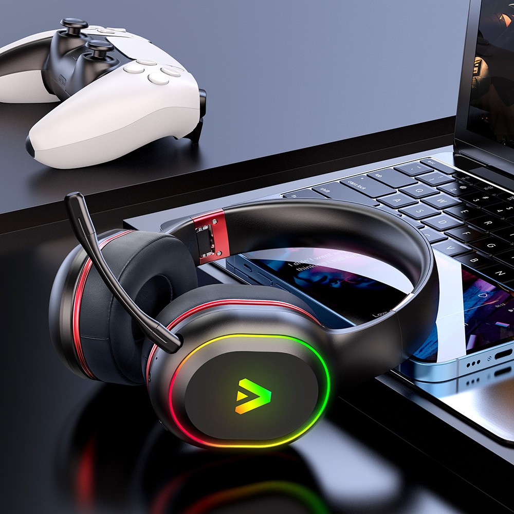 Acclamator AG-03 Wireless Bluetooth Gaming Headset Foldable with Vibration Sound Effect Led Gradient