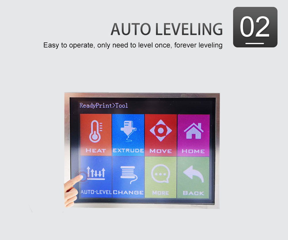 Flsun QQ-S Pro מורכבת מראש מדפסת תלת מימד דלתא אוטומטית פילוס סריג פלטפורמת זכוכית מסך מגע 3X255 מ"מ גודל הדפסה