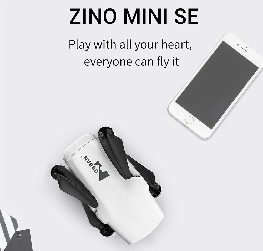Hubsan Zino Mini SE GPS 6KM RC Drone met 4K 30fps Camera 3-assige Gimbal 45 minuten Vliegtijd - Drie batterijen met tas