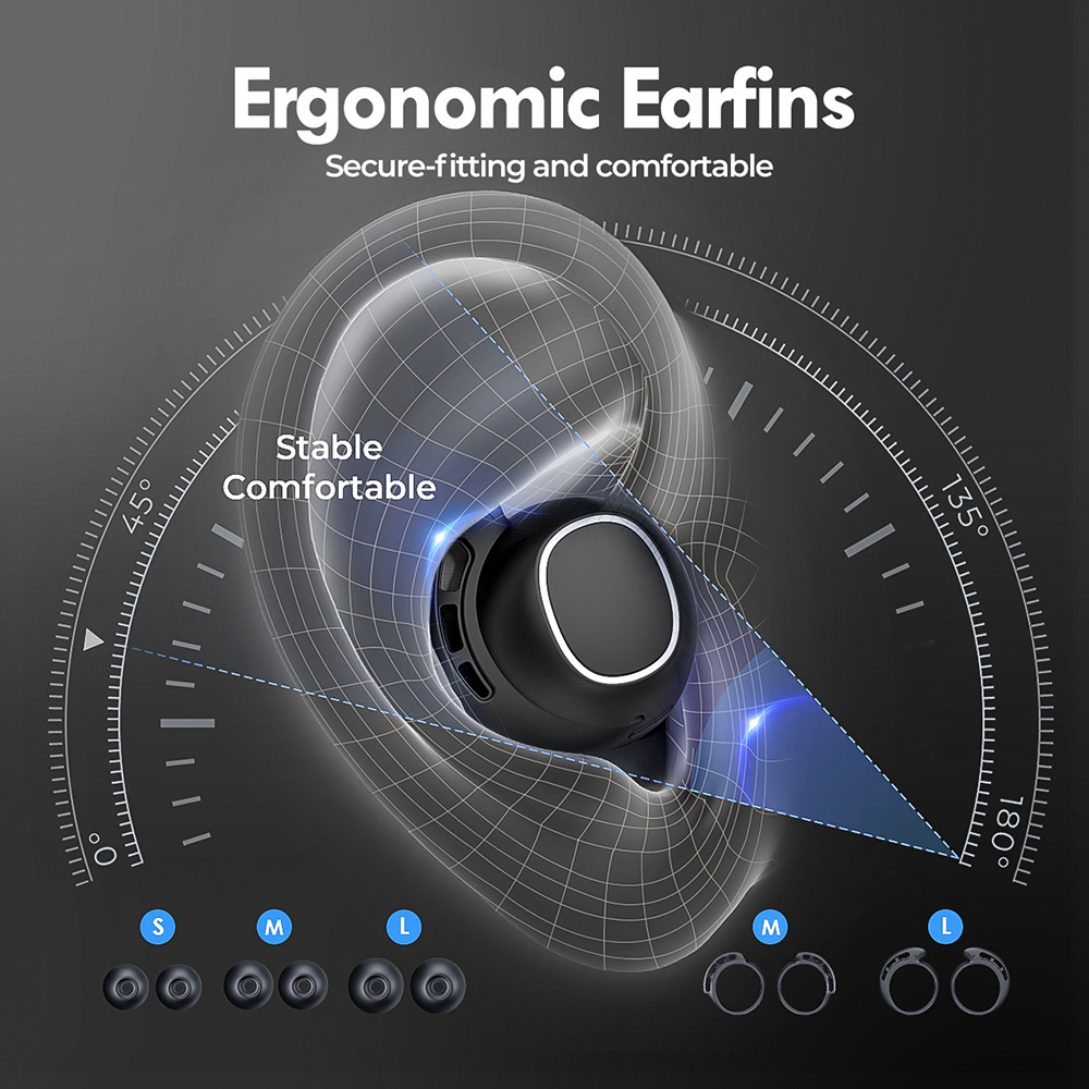 Mpow M30 Plus Wireless Earbuds Bluetooth 5.0 100H Playtime USB-C Quick Charge Case Stereo Sound