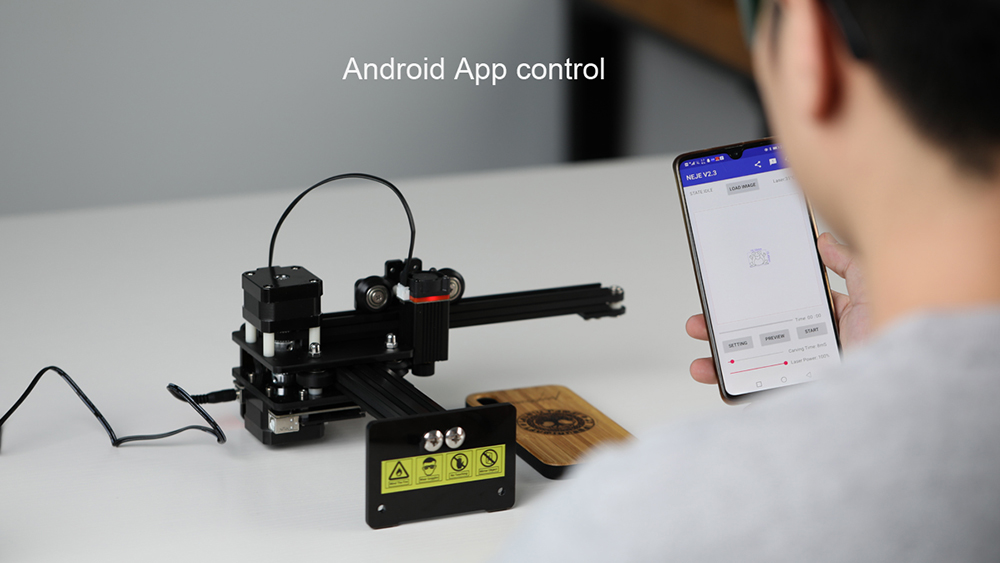 NEJE Master 2 Mini Laser Engraver B25425 Laser Module 110x120mm