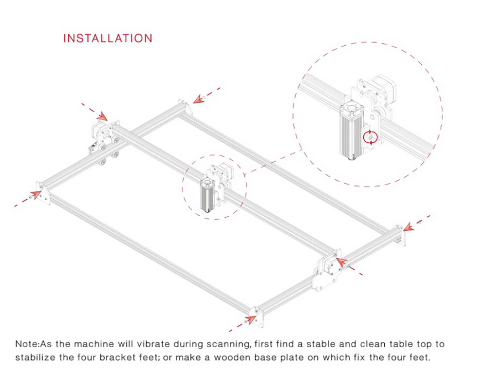 NEJE Master 2S Max 40W Laser Engraver Cutter F30130 Laser Module Lightburn Bluetooth APP Control 460x810mm
