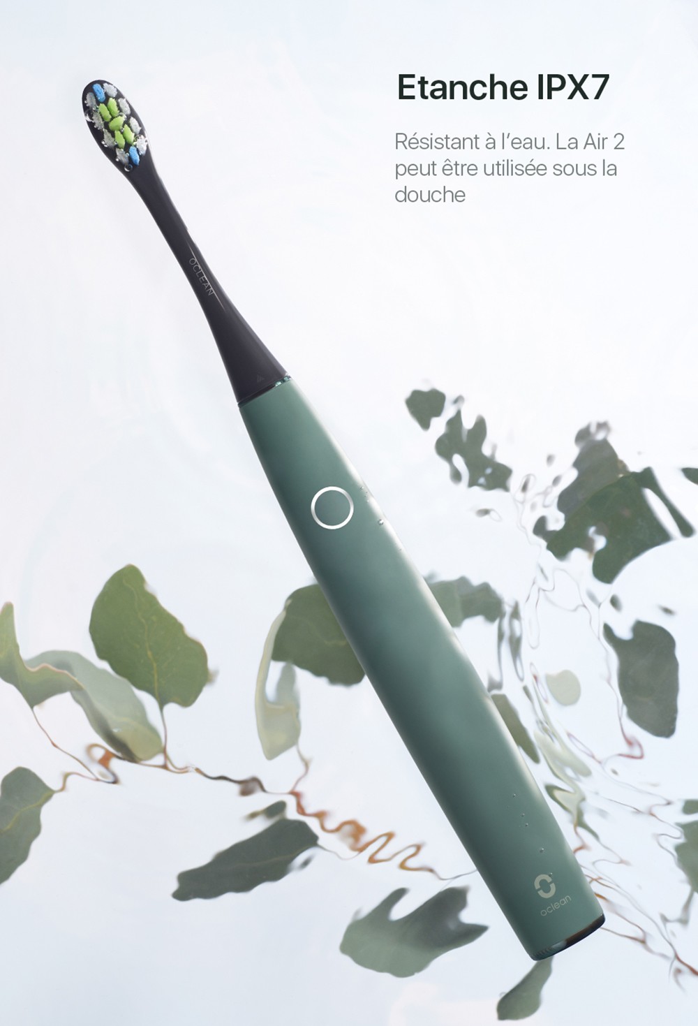 Oclean Air 2 Sonic Electric Toothbrush IPX7 Waterproof Fast Charging 3 Brushing Modes Ultra-Quiet - Pink