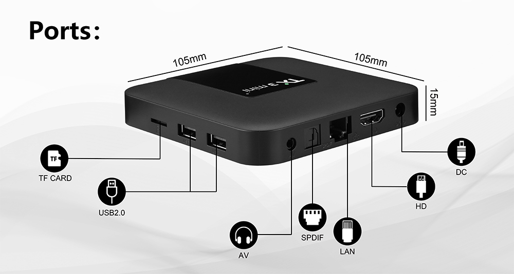 TANIX TX3 Mini+ TV BOX 4GB RAM 64GB ROM