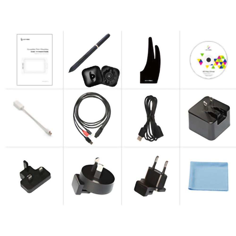 XP-PEN Artist 15.6 Graphic Tablet with 1080p IPS Display, 8192 Level Stylus Pen, for Drawing, Design, Editing, Compatible with Windows, Mac, Android - Black