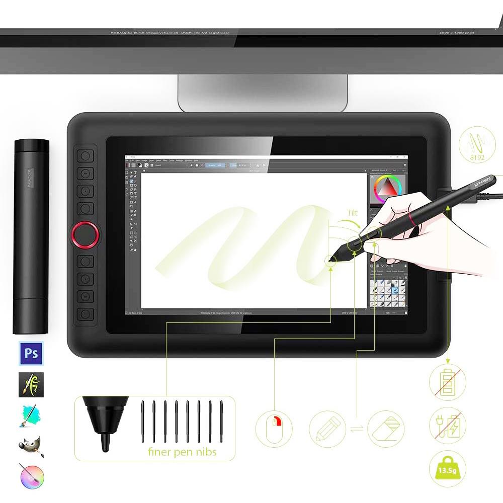 Tablet graficzny XP-PEN Artist 12 Pro z 11.6-calowym wyświetlaczem IPS ...