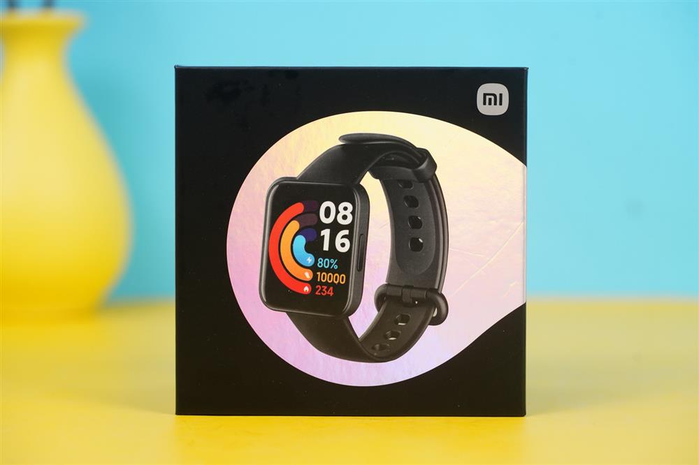 Xiaomi Redmi Watch 2 4-GPS SpO2 Health 31g AOD AMOLED 1.6" 117-Sports Nap Sleep Heart Rate Magnetic Charging China-NFC - Black