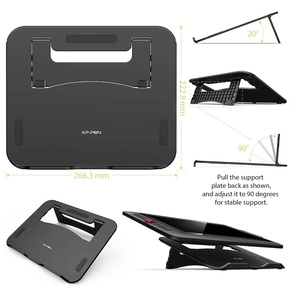 XP-PEN Artist 12 Pro Graphic Tablet with 11.6 Inch IPS Display, 8192 Level Stylus Pen, for Drawing, Design, Editing, Compatible with Windows, Mac, Linux - Black