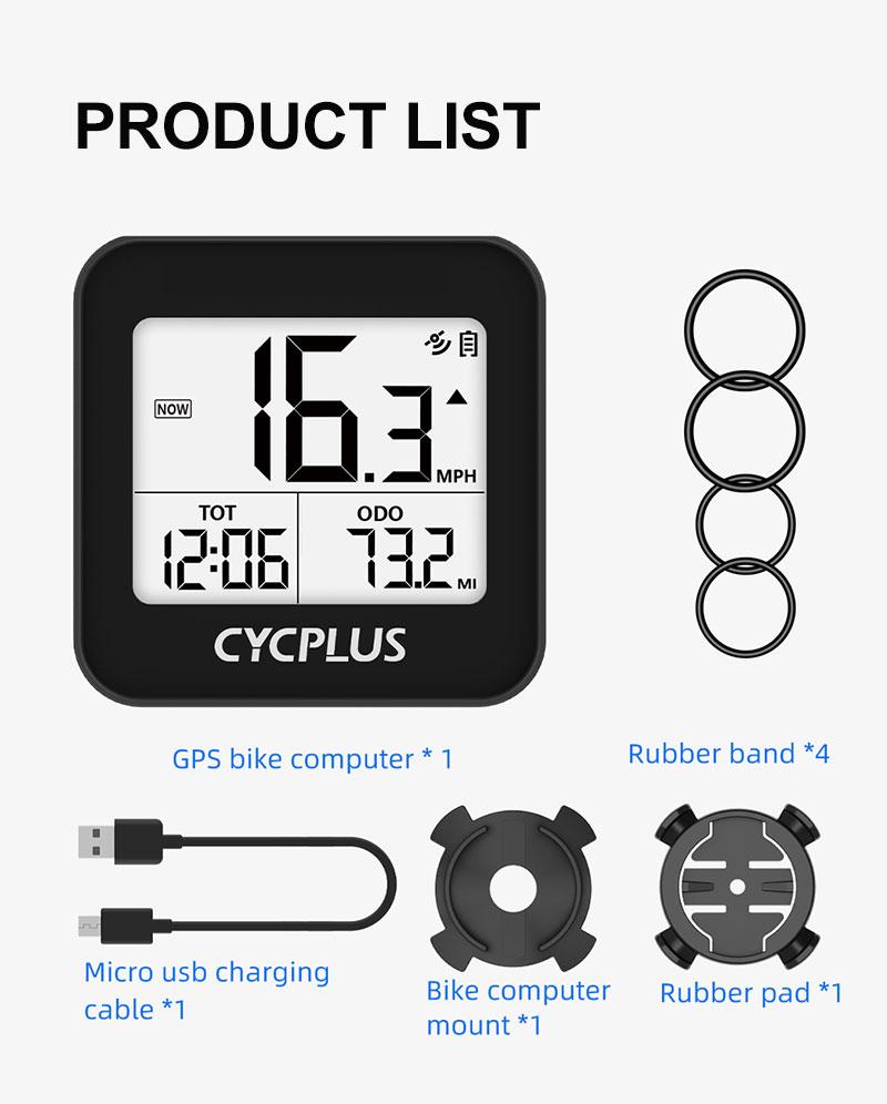 cycplus gps bike computer g1