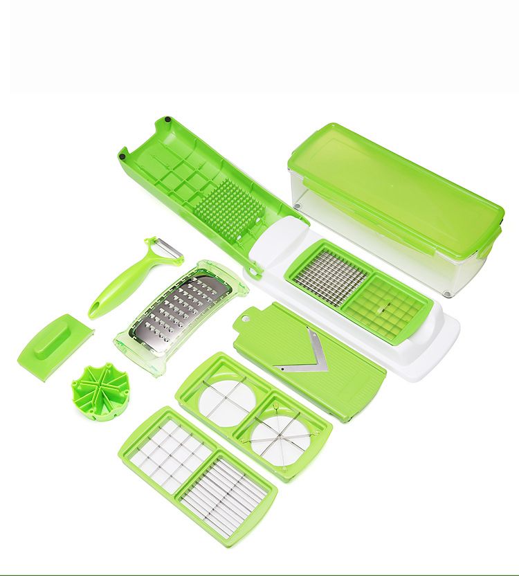 14 Pieces Multifunctional Vegetable Cutter Slicer Dicer