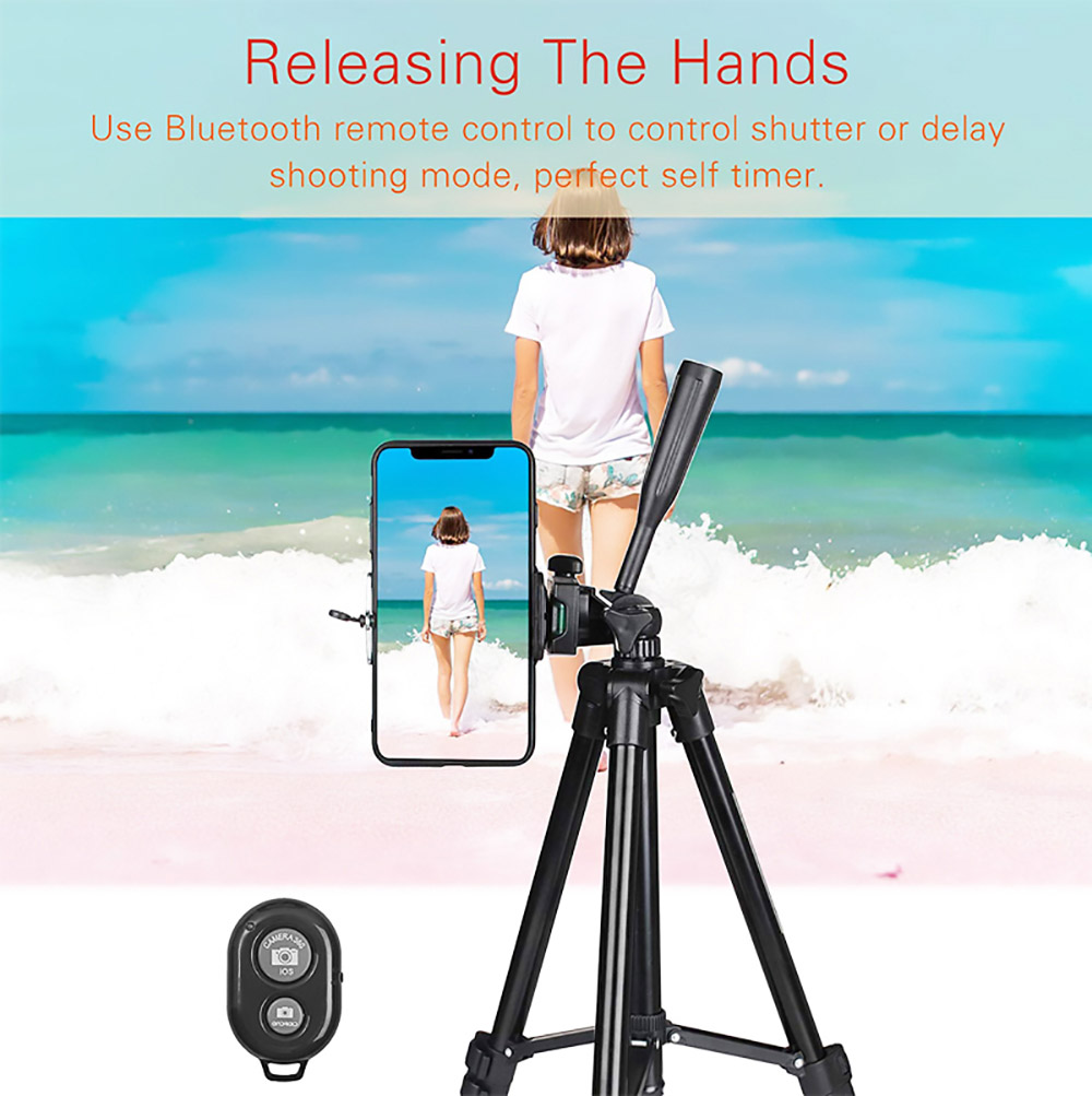 3120 ขาตั้งโทรศัพท์ขาตั้ง 40 นิ้ว Universal Photography สำหรับ Gopro iPhone Samsung Xiaomi Huawei โทรศัพท์อลูมิเนียม Travel ขาตั้งกล้อง