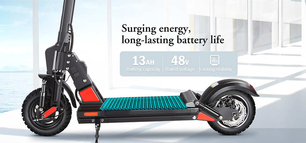 BOGIST C1 PRO Folding Electric Scooter 10" Tire 500W Motor 48V 13Ah Battery Smart BMS Disc Brake Max Speed 45KM/h LCD Display 40-45KM Long Range with Removable Seat - Black