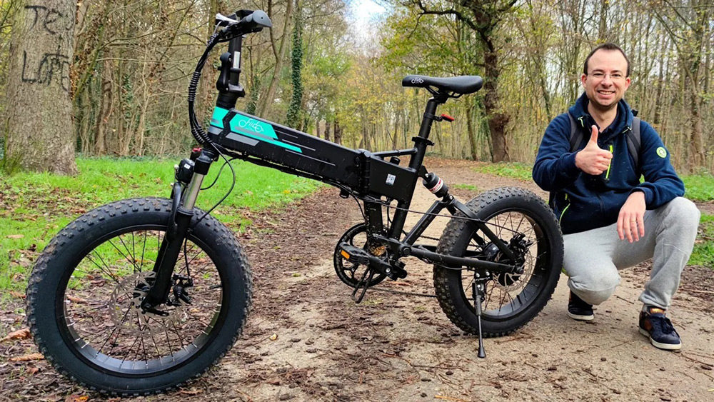 FIIDO M21 Folding Electric Bike 20" Fat Tire Mountain Bicycle with Torque Sensor 500W Motor Max Speed ​​36Km/h 48V 11.6AH Battery Up To 130km Range Max Load 120kg - Black