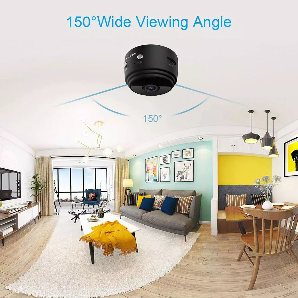 A9 1080P HD มินิไร้สาย WIFI IP กล้อง DVR Night Vision Home Security